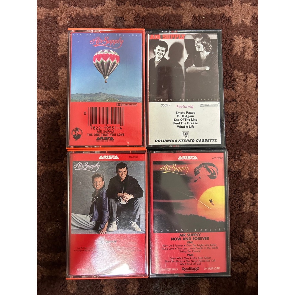 Air Supply Cassette Tape Lot of‎ 4 The One That You Love Now and Forever Vintage